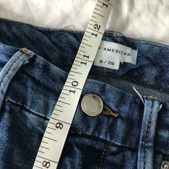 Good American Good Legs Cropped Skinny Mid-Rise Jeans in Blue615 Size 28 - Picture 4 of 7